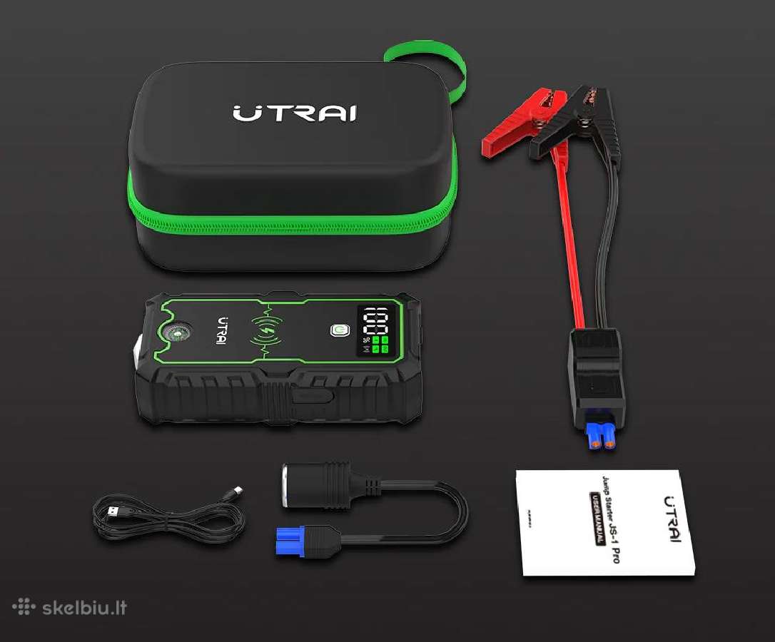 2500a, 12v automobilio užvedėjas - busteris