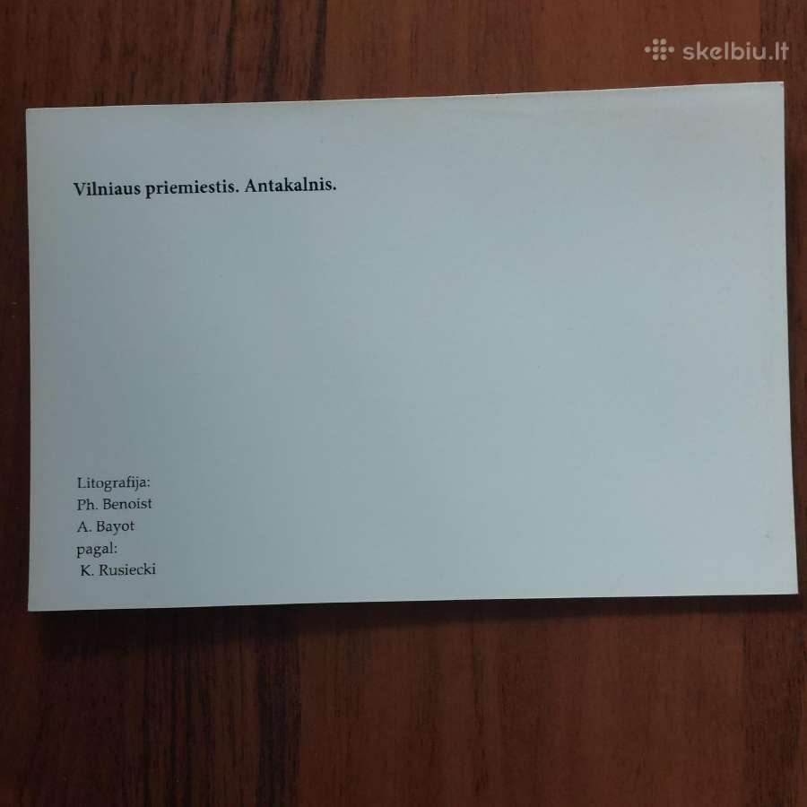 Atvirutės .Lietuvos vaizdai .Skelbimas Nr.7 - nuotraukos Nr. 2