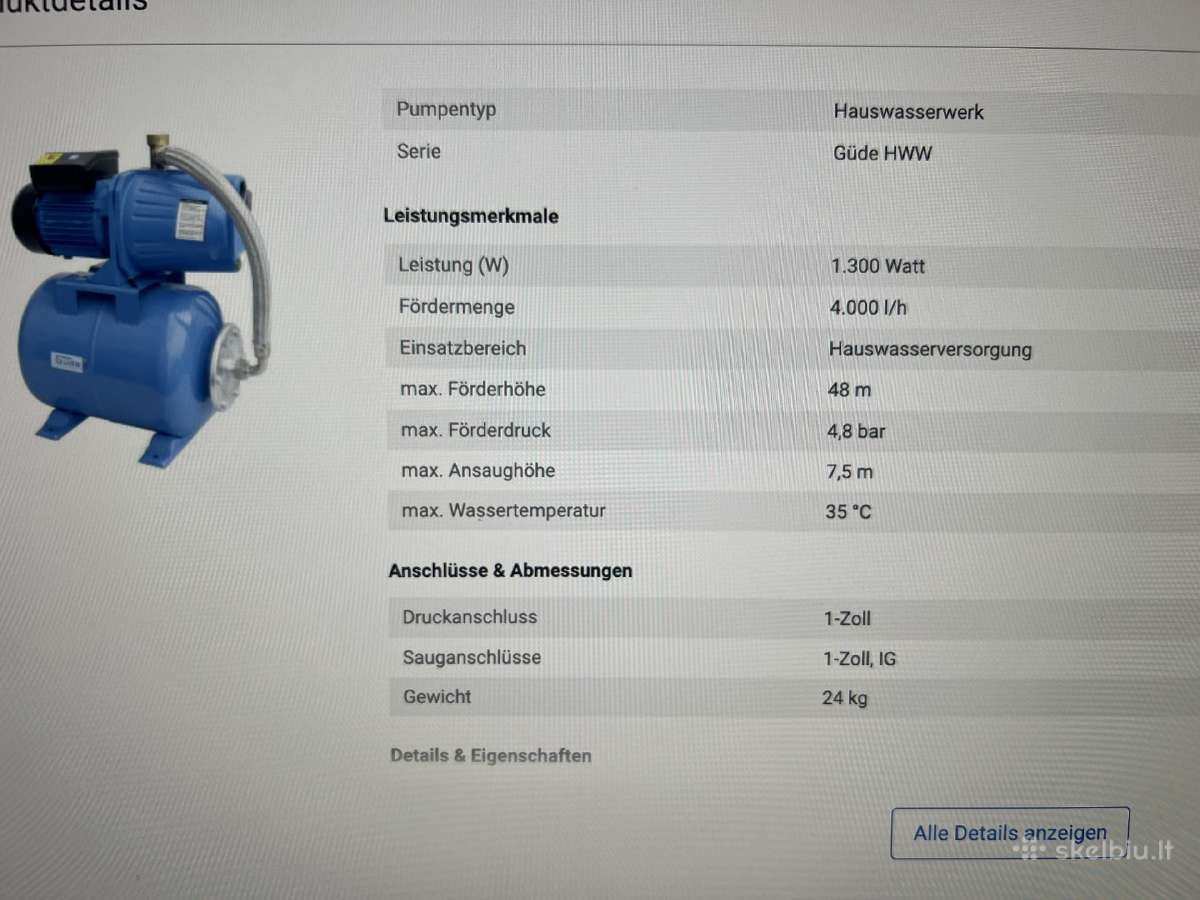 Hideroforas Gude Hww 1300 G - nuotraukos Nr. 4