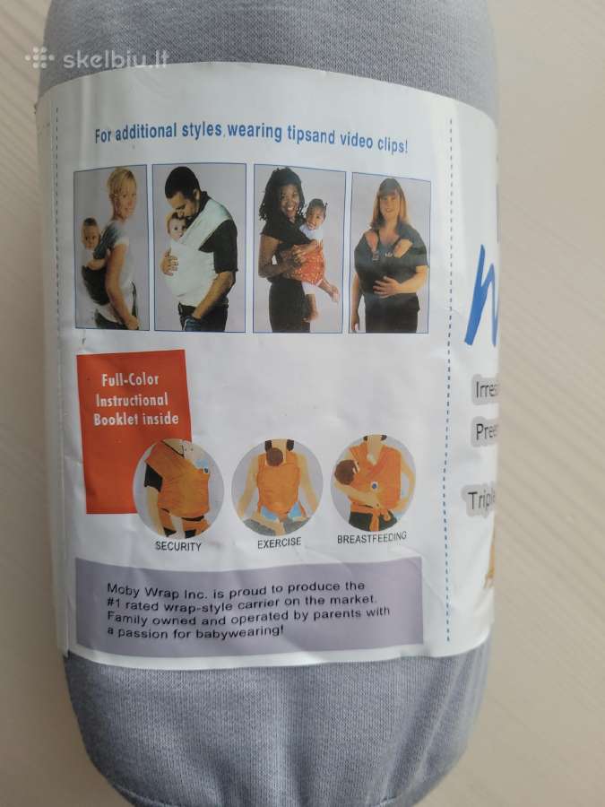 Moby wrap vaikjuostė - nuotraukos Nr. 2