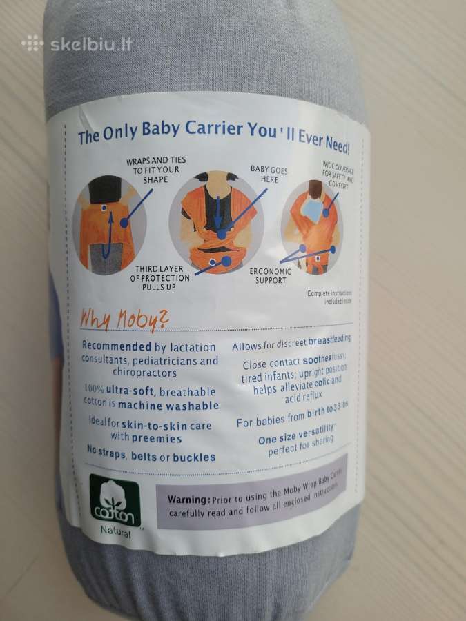 Moby wrap vaikjuostė - nuotraukos Nr. 3