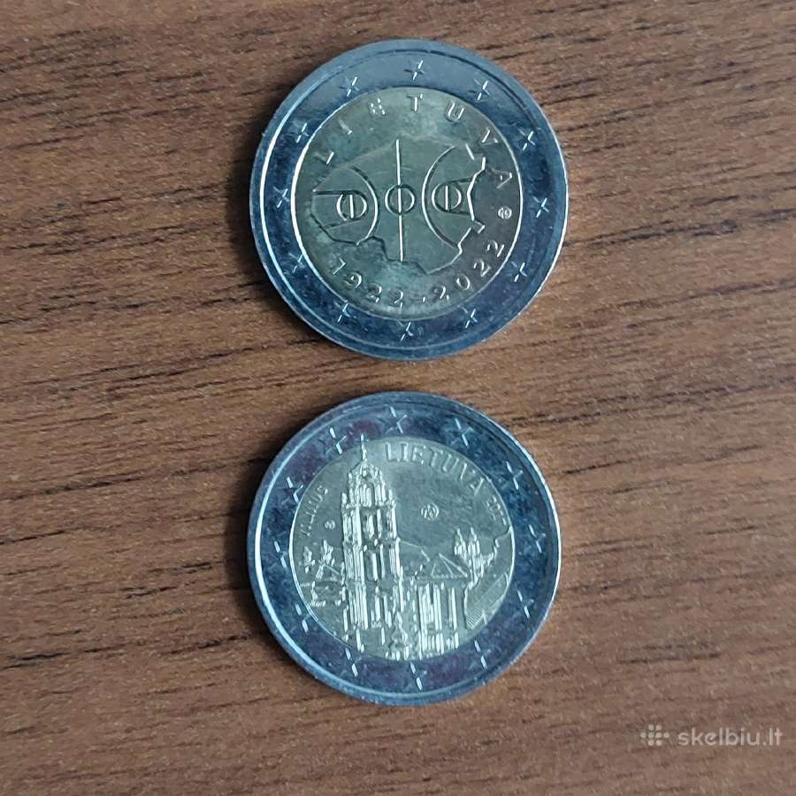 2 Euro monetos ,Lietuva ir kitos . - nuotraukos Nr. 3