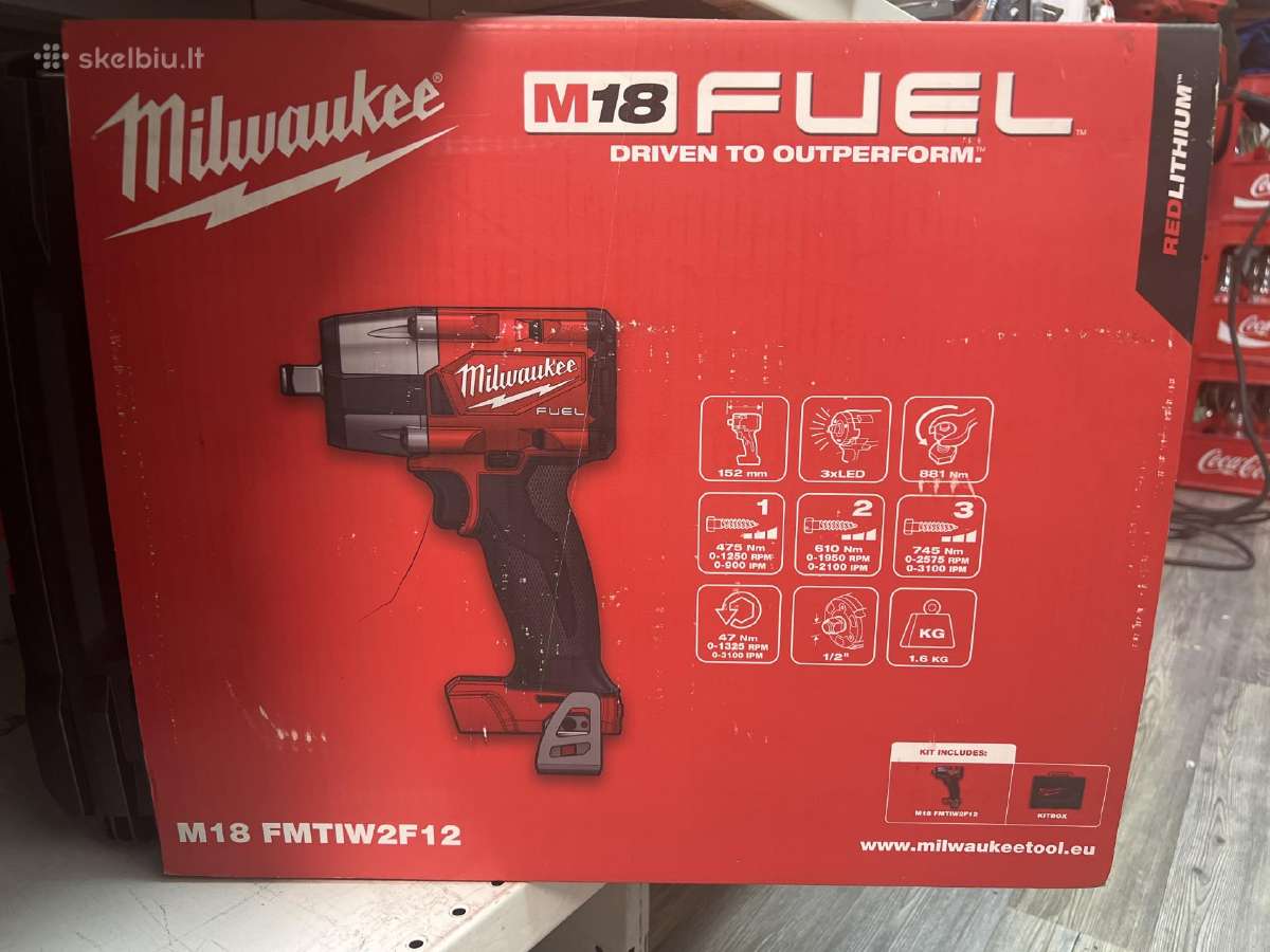 Veržliasūkis Milwaukee M18 Fmtiw2f12