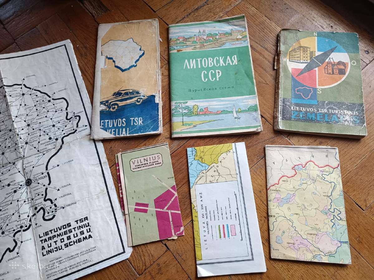 Lietuvos turizmo žemėlapis tarybinių laikų. - nuotraukos Nr. 7