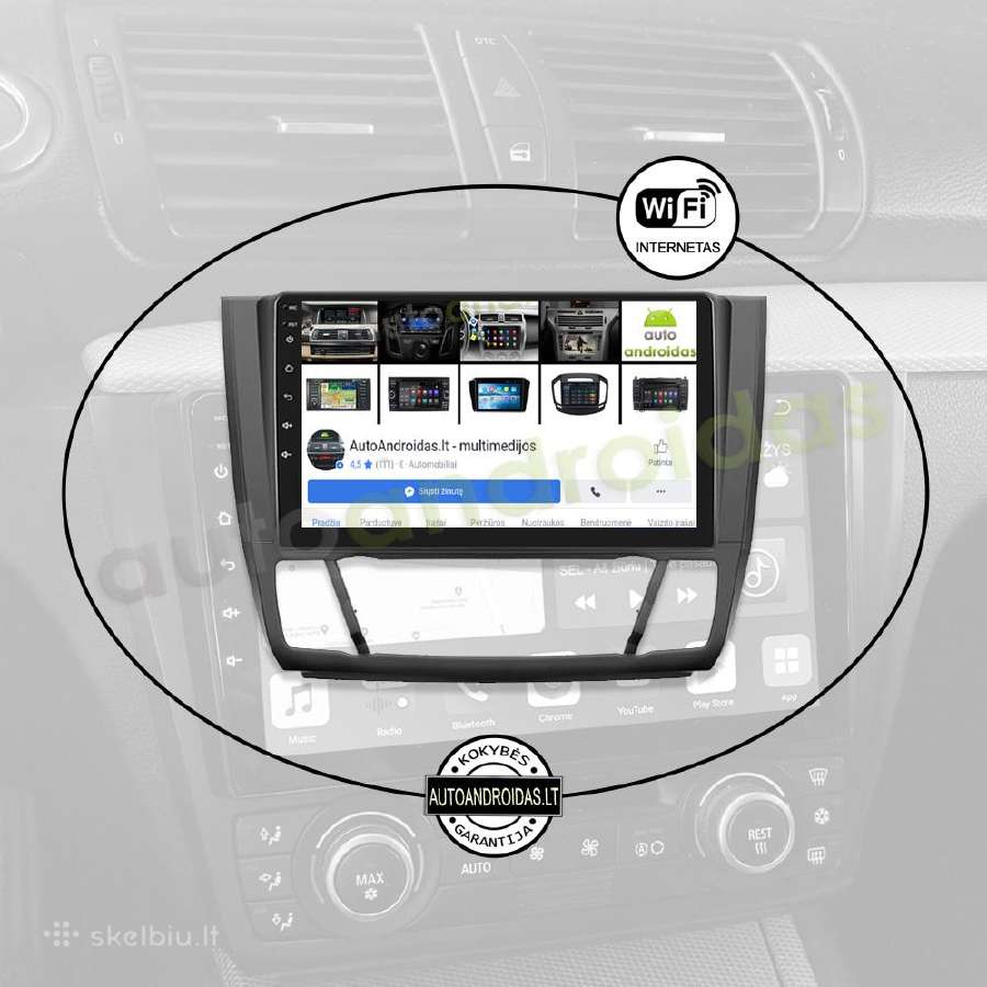 Bmw 1 E81 E82 E87 E88 2004-12 Android multimedia - nuotraukos Nr. 3