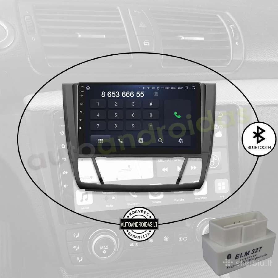 Bmw 1 E81 E82 E87 E88 2004-12 Android multimedia - nuotraukos Nr. 5