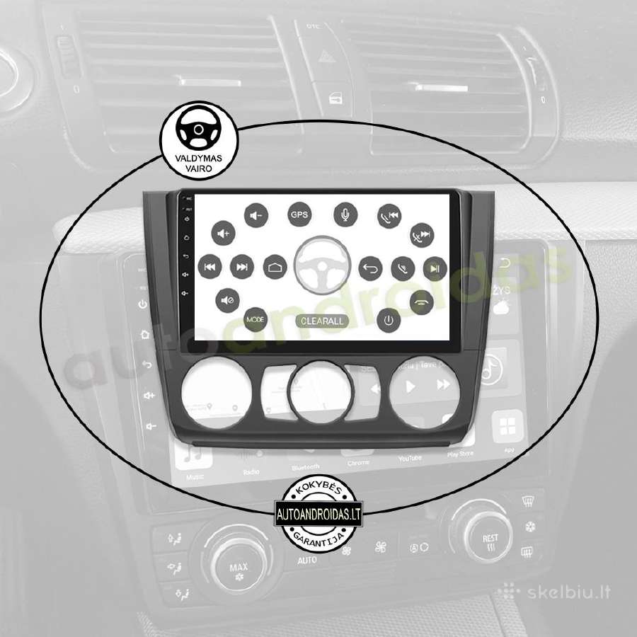 Bmw 1 E81 E82 E87 E88 2004-12 Android multimedia - nuotraukos Nr. 12