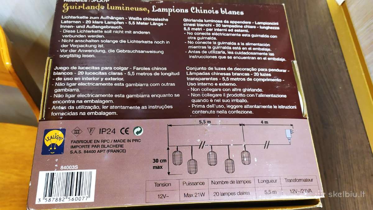 Parduodu lauko ir vidaus šventinę girliandą - nuotraukos Nr. 5