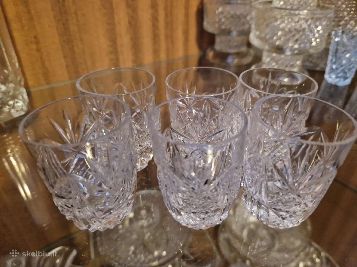 6 krištolinės taurelės - nuotraukos Nr. 2