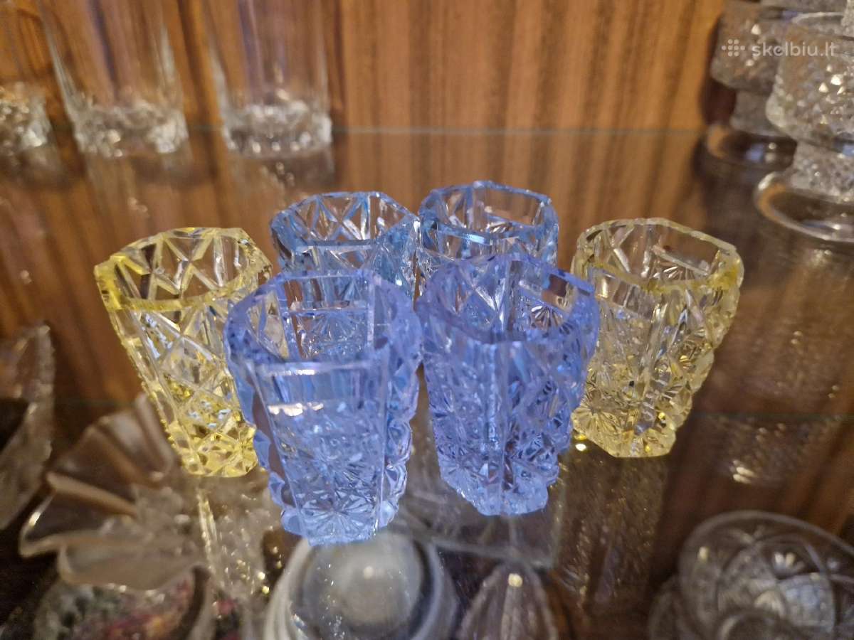 6 krištolinės taurelės - nuotraukos Nr. 2