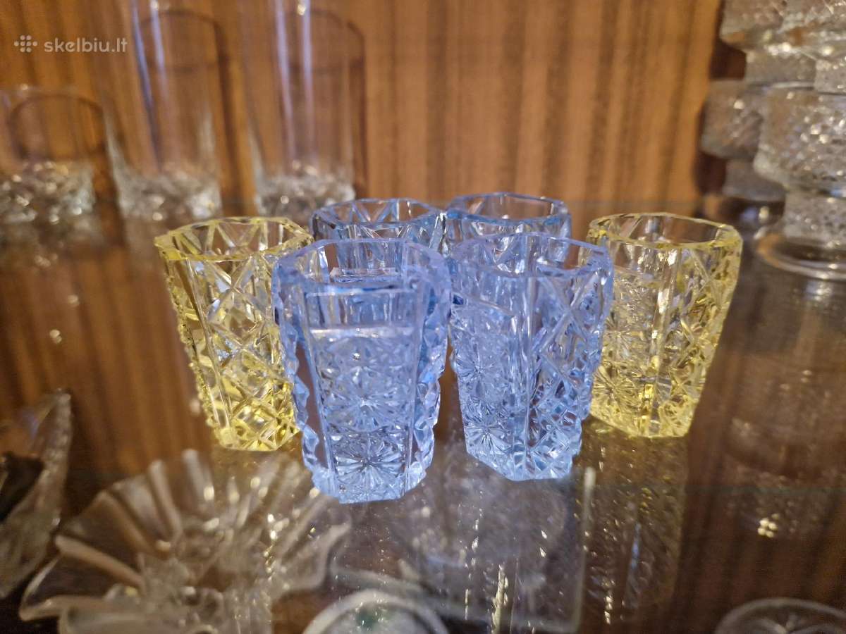 6 krištolinės taurelės - nuotraukos Nr. 3