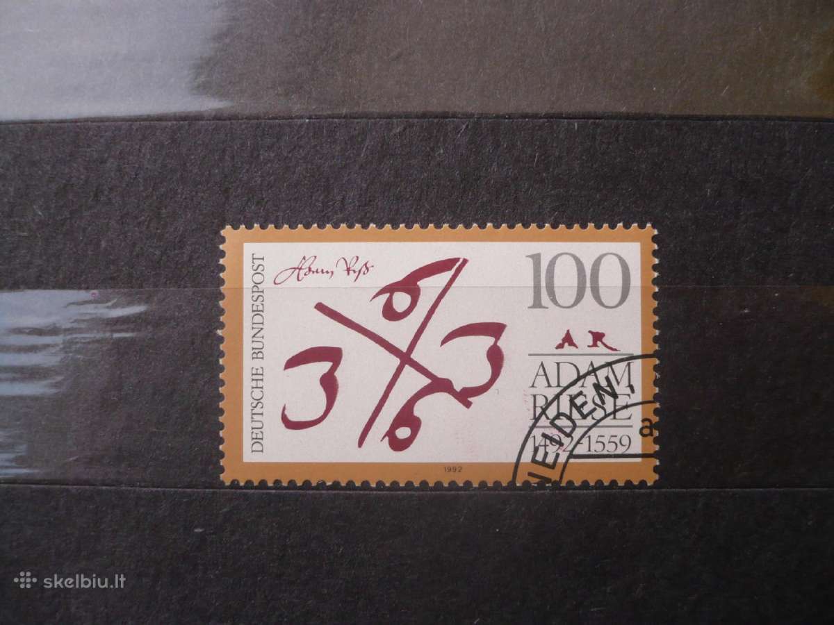 1992 m. 500-osios matematiko Adamo Riese gimimo