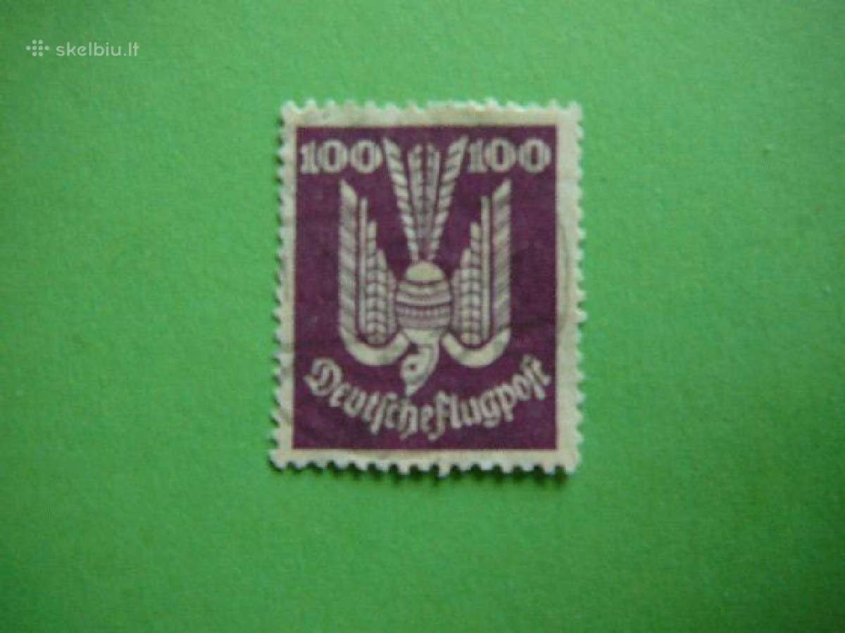 Oro pastas Vokietija 1924 100pf Wz2 vkt348a