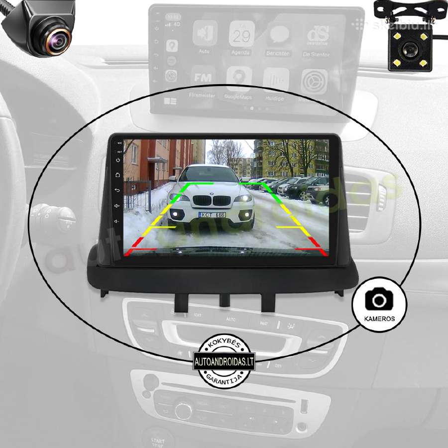 Renault Megane3 Fluence 2009-14 Android multimedia - nuotraukos Nr. 7