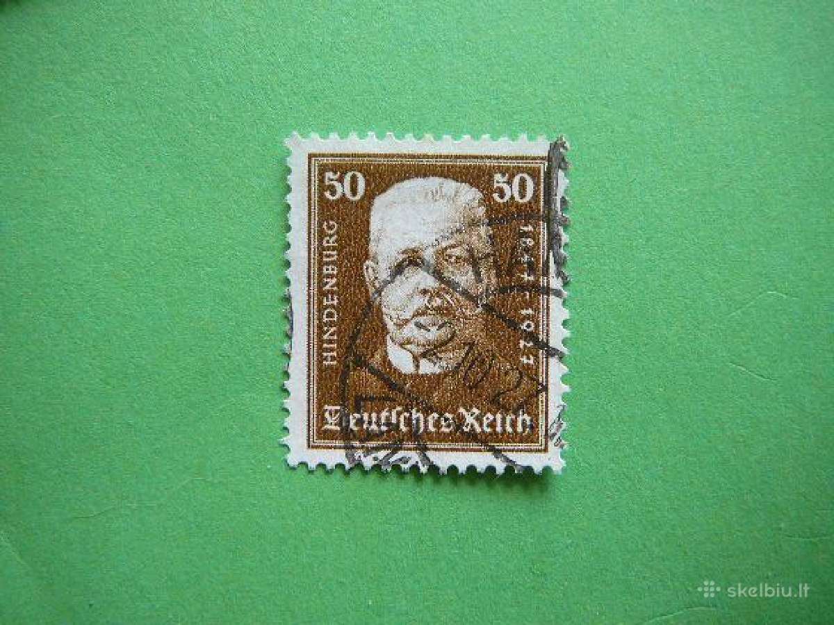 Nothilfe Hindenburgas Vokietija 1927 vkt406a