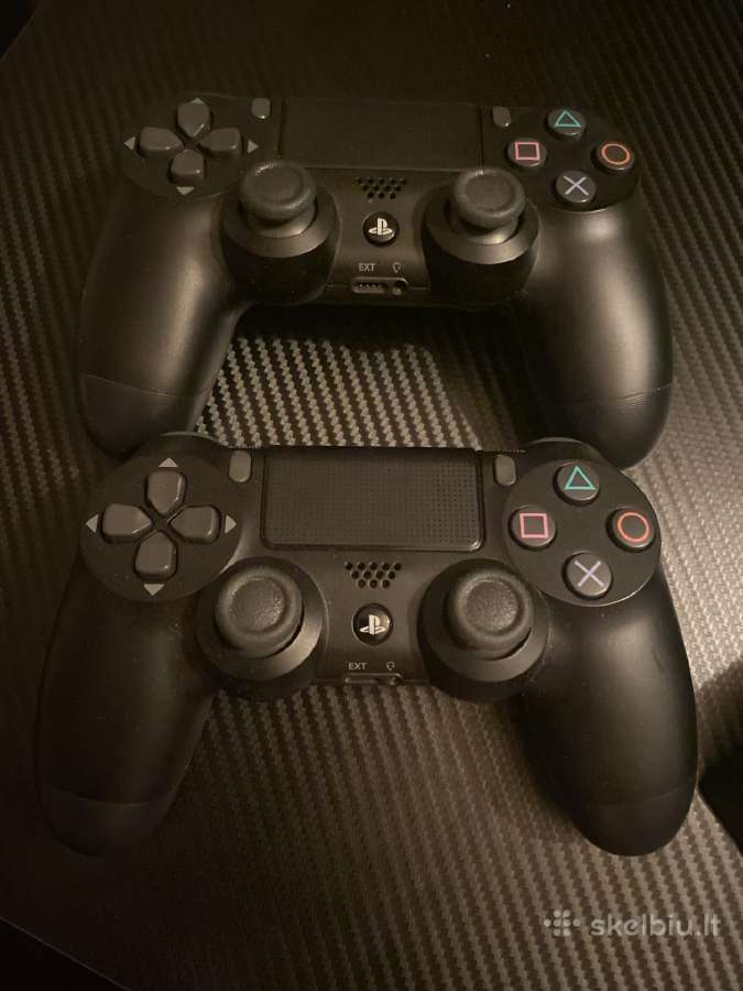 Playstation 4 pro,+2 controller,+1 game. - nuotraukos Nr. 3