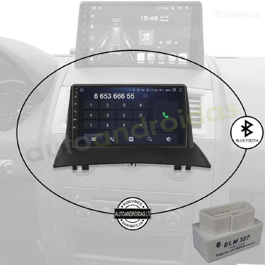 Renault Megane 2 2002-09 Android multimedia GPS - nuotraukos Nr. 5