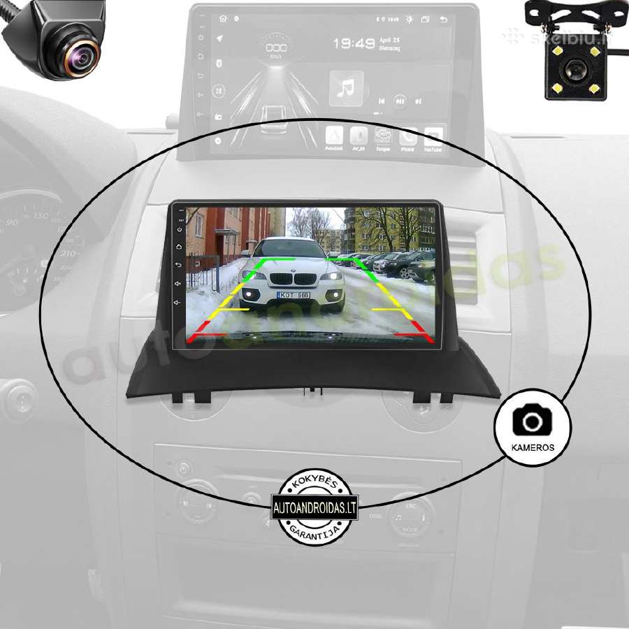 Renault Megane 2 2002-09 Android multimedia GPS - nuotraukos Nr. 7
