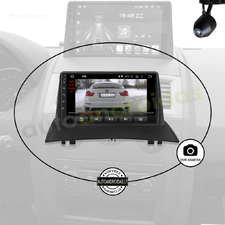 Renault Megane 2 2002-09 Android multimedia GPS - nuotraukos Nr. 8