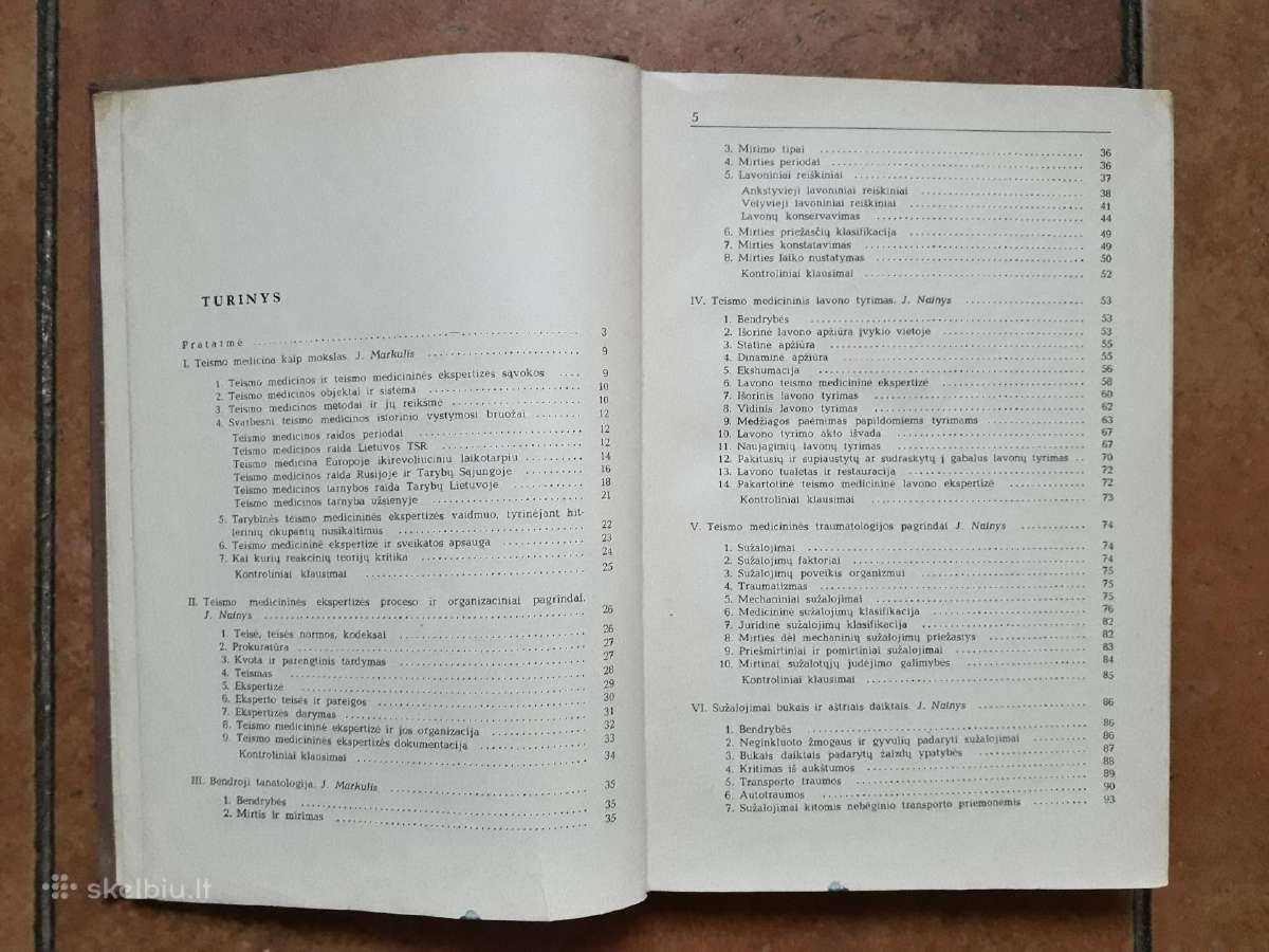 J. Markulis, J. Nainys "Teismo medicina" 1969 m. - nuotraukos Nr. 3