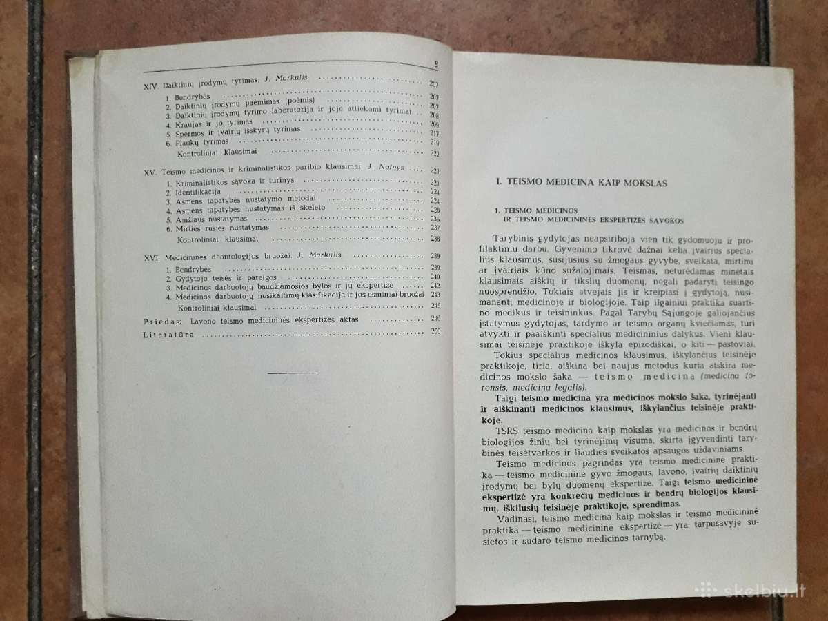 J. Markulis, J. Nainys "Teismo medicina" 1969 m. - nuotraukos Nr. 5