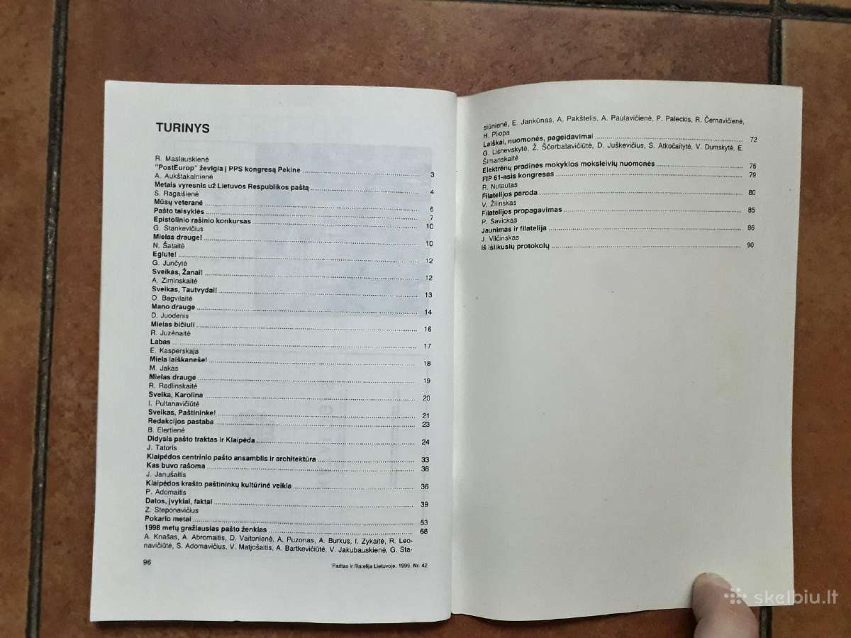 "Paštas ir filatelija Lietuvoje" 1990 - 2000 metai - nuotraukos Nr. 7