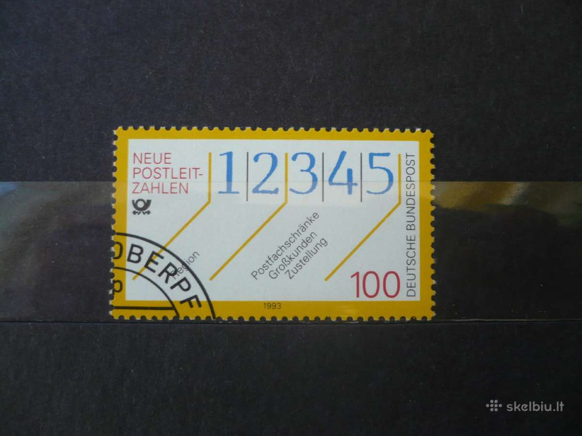 1993 m. Miesto kodų numerių įvedimas