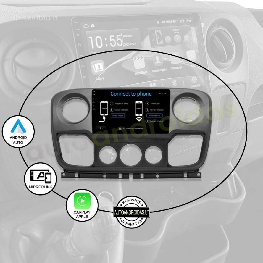 Nv400 Movano Master 2010-21 Android multimedia GPS - nuotraukos Nr. 10