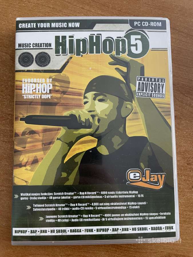 Muzikos kūrimo programa Ejay hip hop 5
