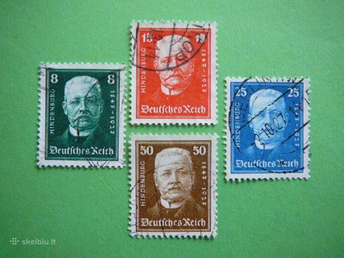 Nothilfe Hindenburgas Vokietija 1927 vkt403/6a