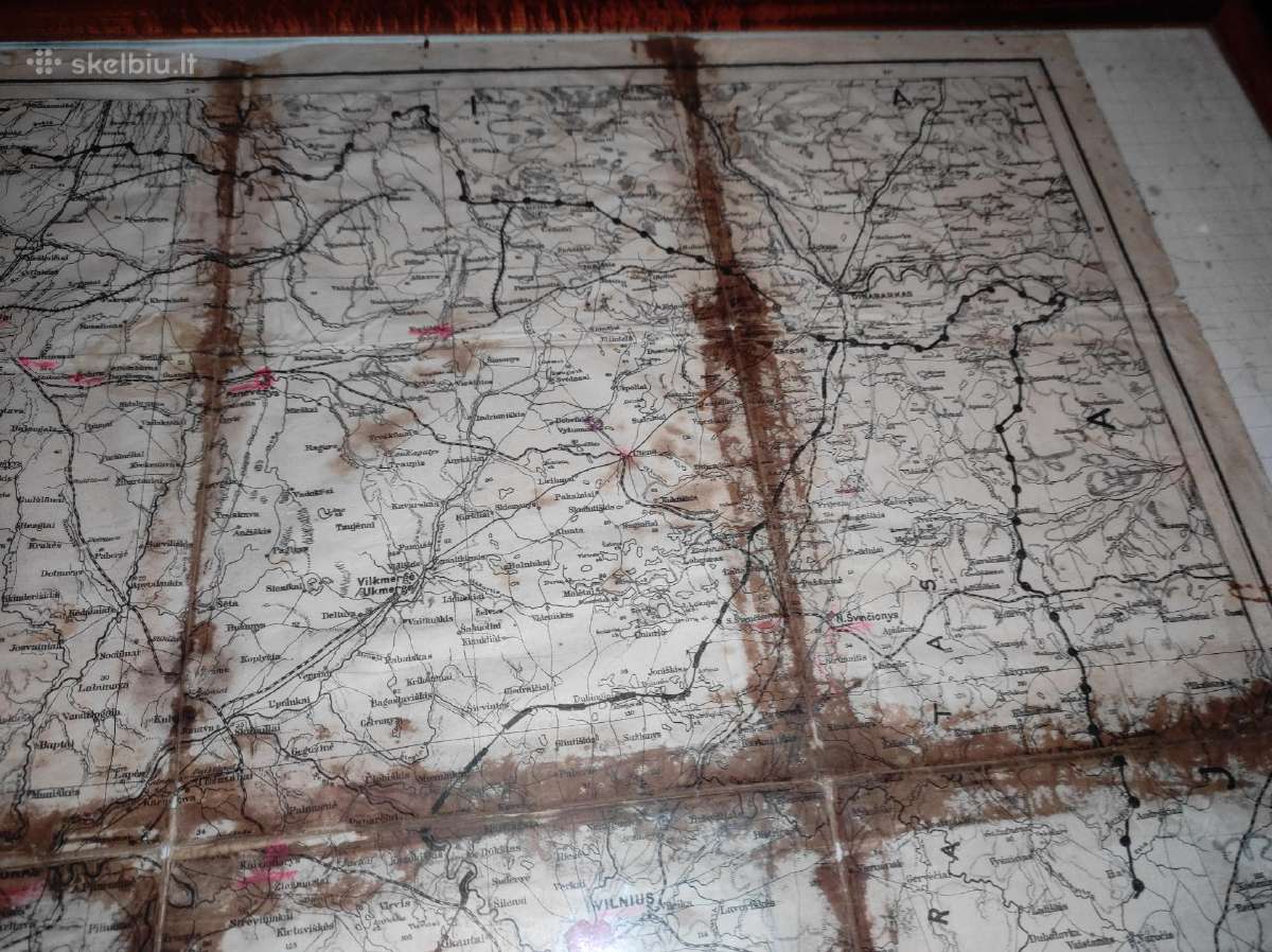 Lietuvos tarpukario žemėlapis - nuotraukos Nr. 5