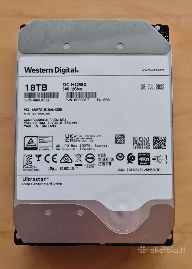 3.5" Sas HDD 73gb-600gb 1tb-10tb 12tb-32tb - nuotraukos Nr. 2