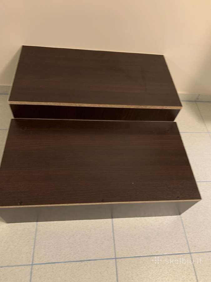 Pastatoma lentyna stovas stelažas tamsiai ruda - nuotraukos Nr. 10