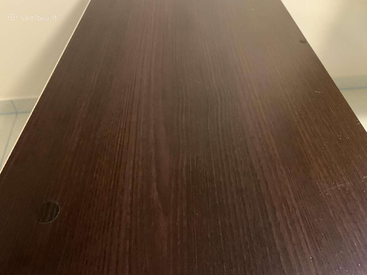 Pastatoma lentyna stovas stelažas tamsiai ruda - nuotraukos Nr. 13