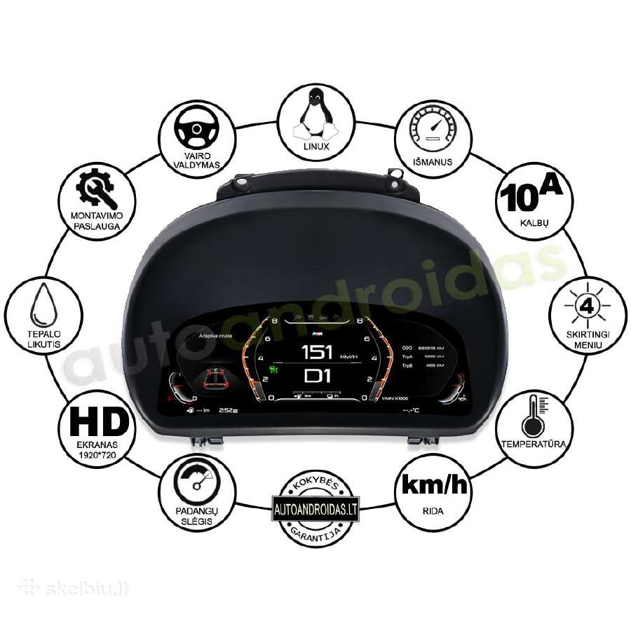Bmw X1 E84 LCD spidometras prietaisų skydelis - nuotraukos Nr. 4