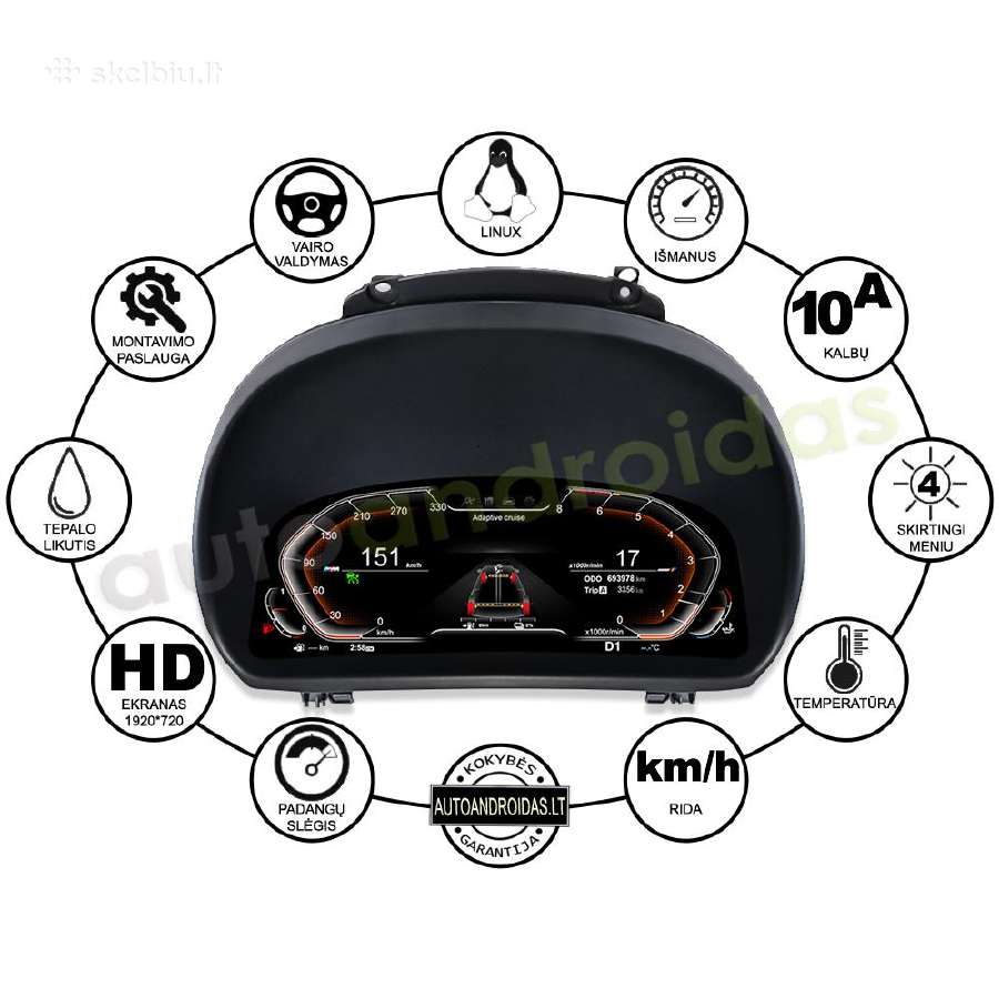 Bmw X1 E84 LCD spidometras prietaisų skydelis - nuotraukos Nr. 5