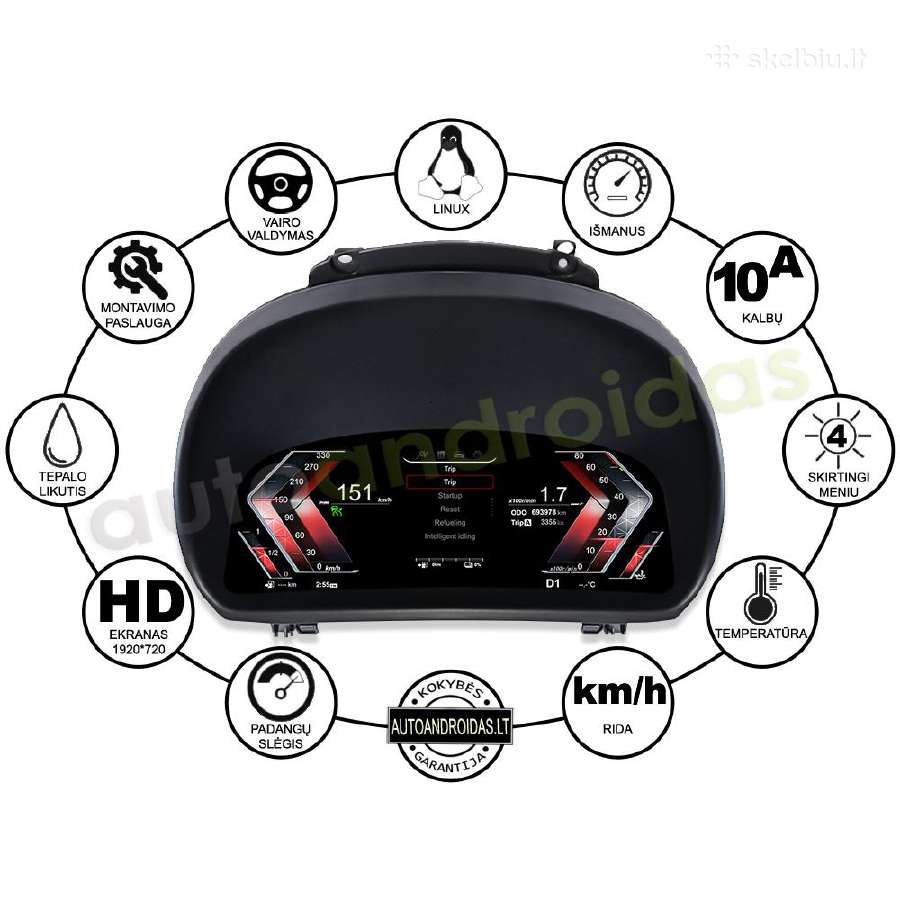 Bmw X1 E84 LCD spidometras prietaisų skydelis - nuotraukos Nr. 6