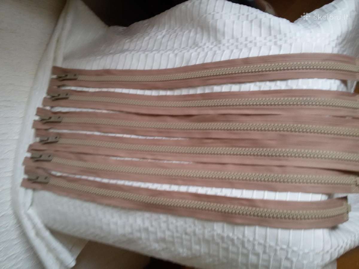 Ilgi,išsegami užtrauktukai smėlio spalvos - nuotraukos Nr. 7