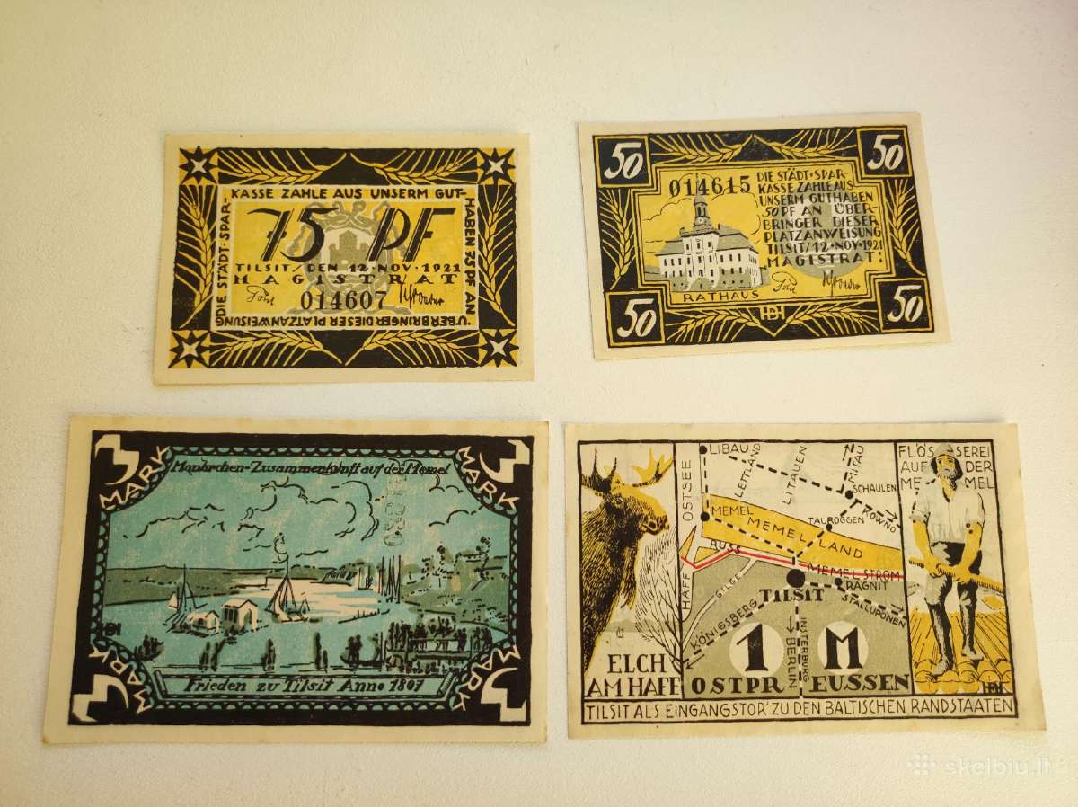 Tilžės 1921m banknotai (Lietuva) - nuotraukos Nr. 2