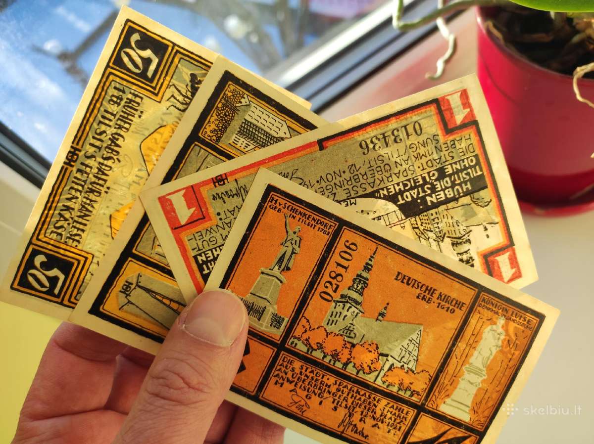 Tilžės 1921m banknotai (Lietuva) - nuotraukos Nr. 4