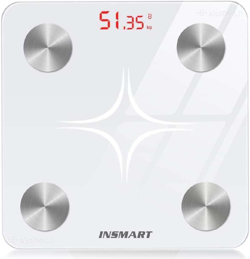 Išmaniosios svarstyklės su Bluetooth juodos/baltos - nuotraukos Nr. 2