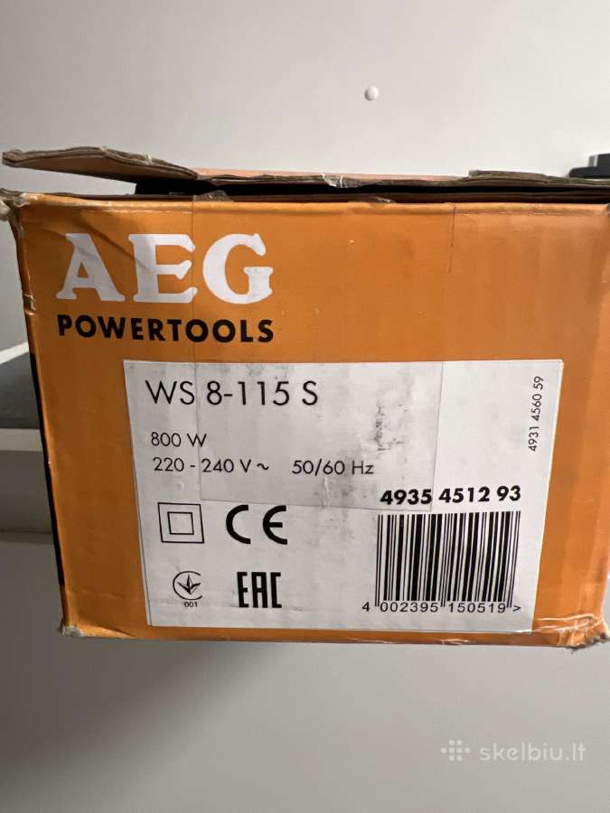 Kampinis šlifuoklis Aeg Ws 8-115s - nuotraukos Nr. 5