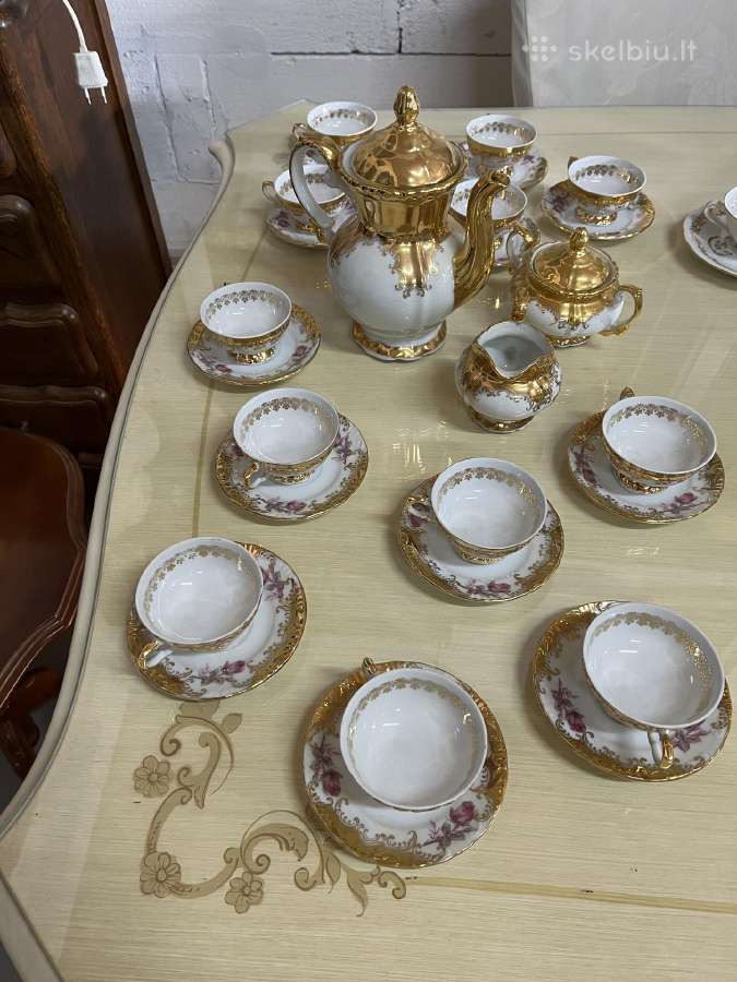 Kinietisko porceleno kavos servyzas - nuotraukos Nr. 3