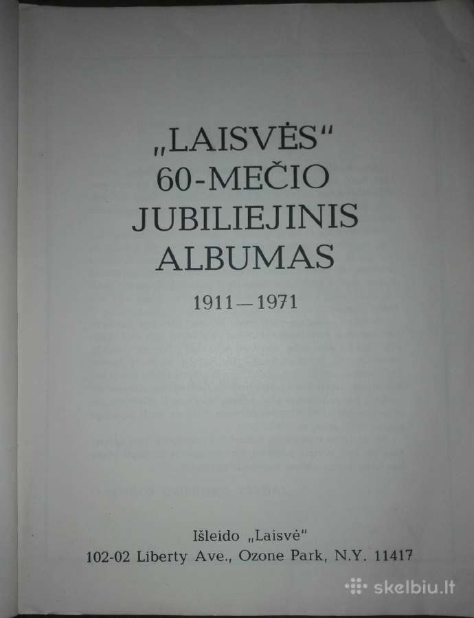 „laisvės“ 60-mečio Jubiliejinis Albumas - nuotraukos Nr. 2