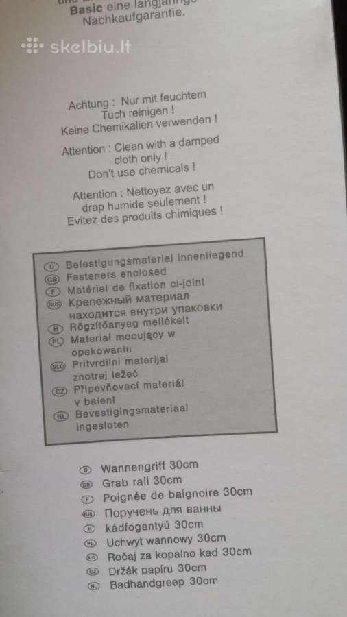 Vonios rankena,laikiklis ranksluosciu kabykla - nuotraukos Nr. 20