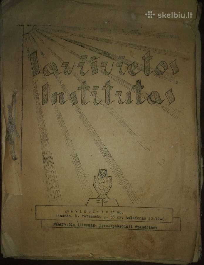 Savišvietos Institutas kolekcinė knyga