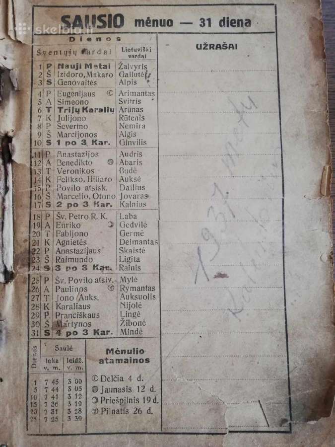 Ukininku kalendorius.1938/37m - nuotraukos Nr. 3