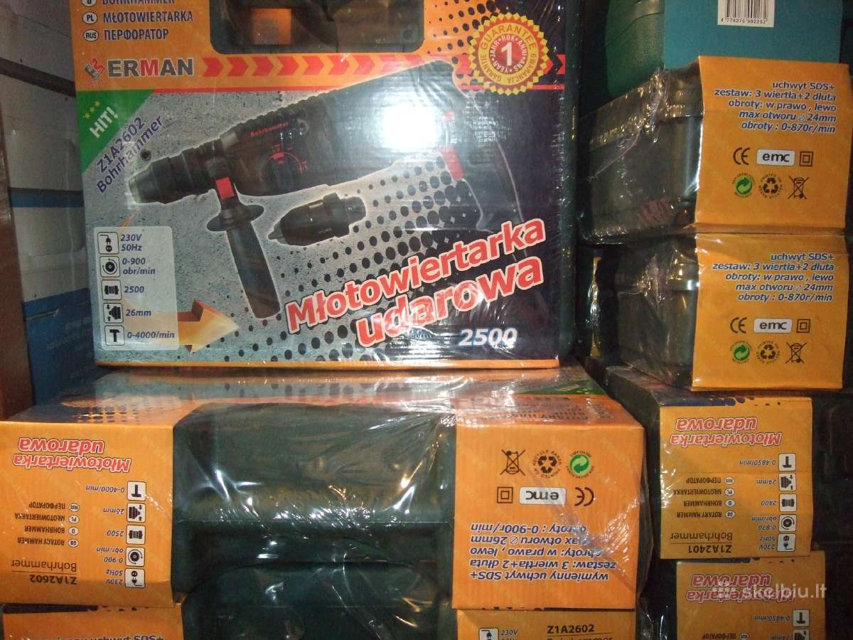 Patikimi Perforatoriai New Erman 2500w–super kaina | Skelbiu.lt Patikimi Perforatoriai New Erman 2500w–super kaina