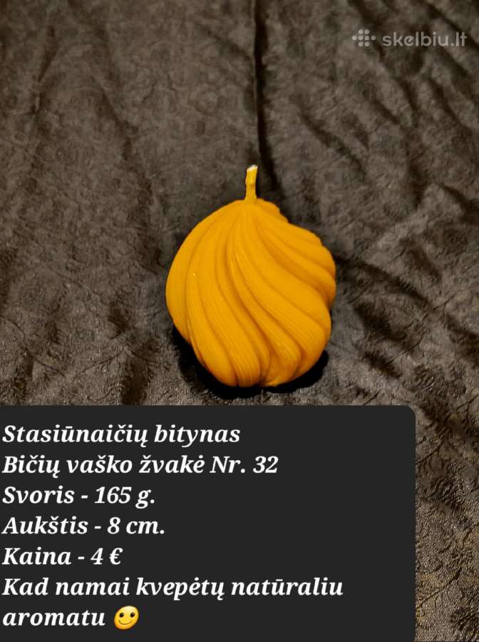 Rankų darbo bičių vaško žvakės - nuotraukos Nr. 33