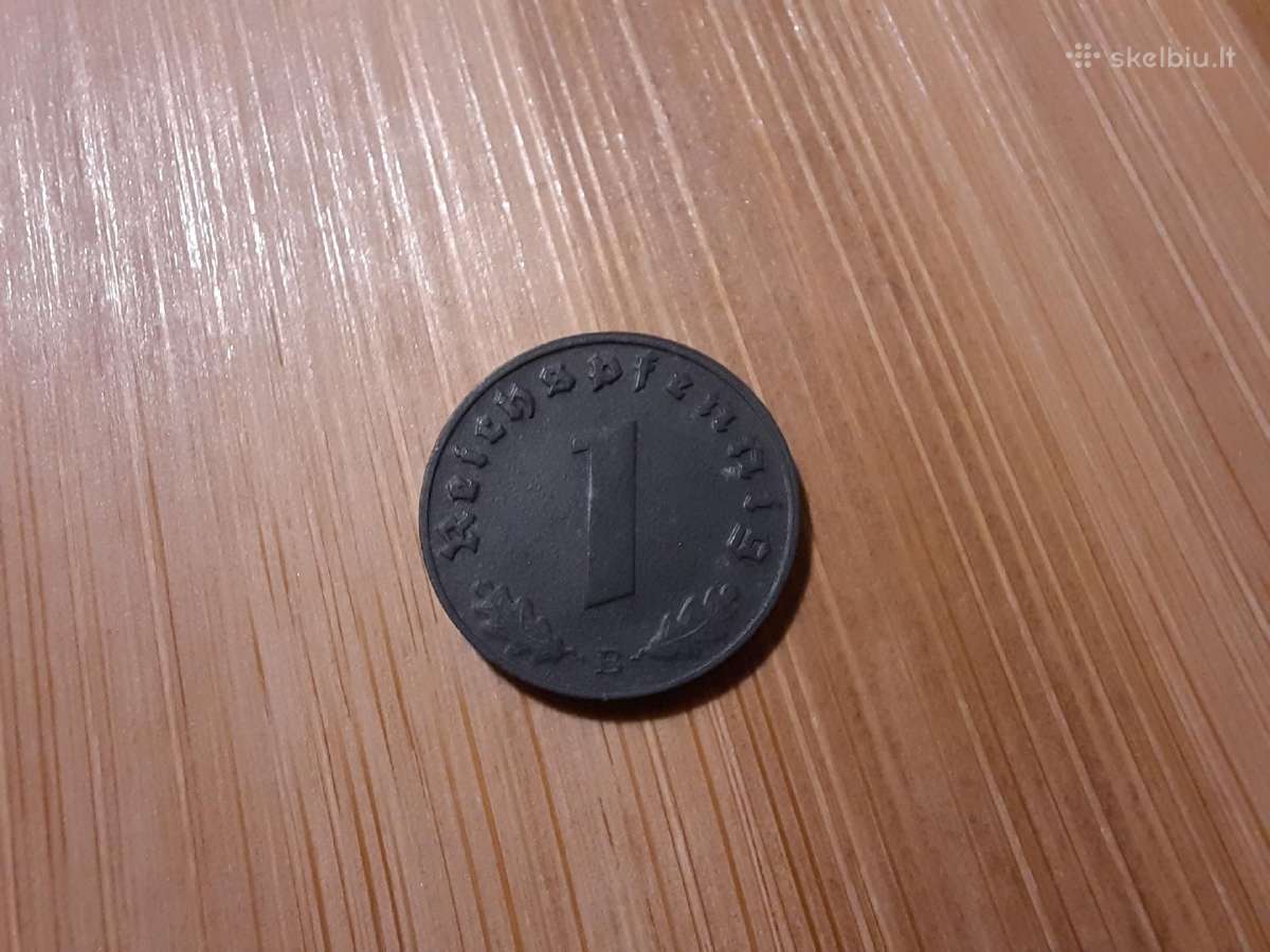 1 reichspfennig 1942 E Vokietija